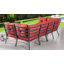 Ensemble de conversation modulaire avec coussins 7 pièces Jenalea