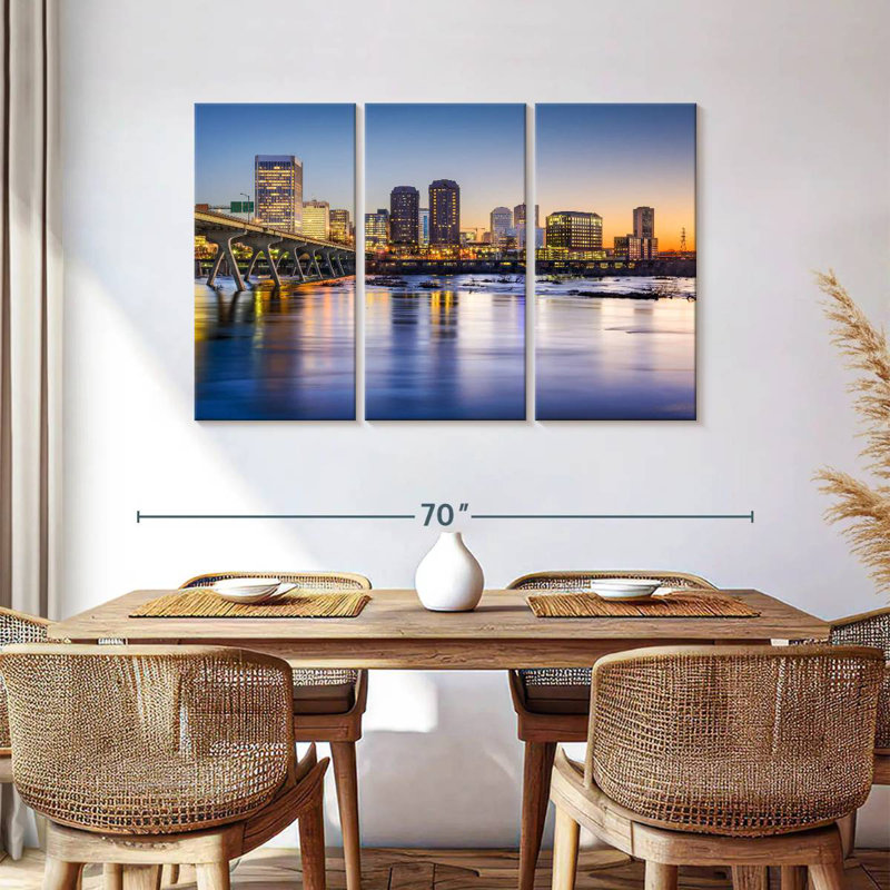 Rorry Richmond Evening Skyline, 36" H x 57" W