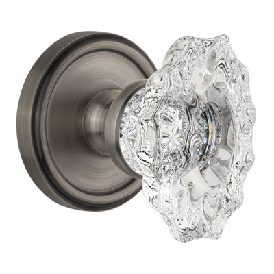 Rosace Grandeur Georgetown avec bouton de porte en cristal Biarritz