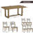 Parker 7-Piece Dining Set with Trestle Base