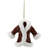 Glittered Winter Coat With Plush Trim Christmas Ornament - 6.5" - Red