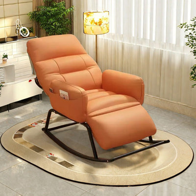 Chaise berçante à dossier réglable avec sac de rangement