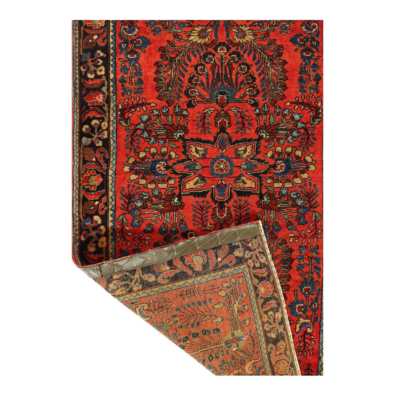 Mehme Hand Woven Cotton and Wool Oriental Area Rug