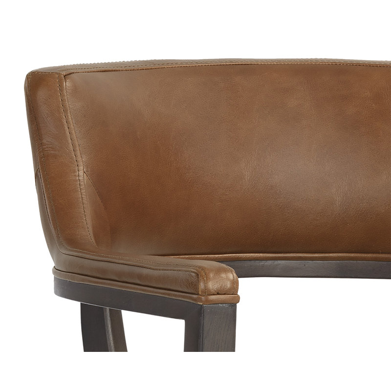 Brylea Leather Arm Chair, Brown