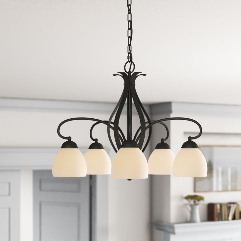 Lustre classique / traditionnel à 5 lumières Rossitano, Noir