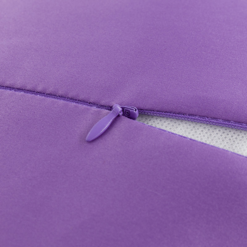 Coussin décoratif rond en tournesol, H 12 po x l 12 po x P 12 po, Mauve