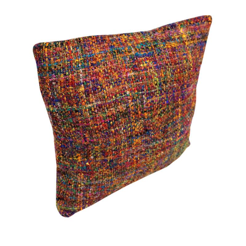 Abstract Silk Throw Pillow