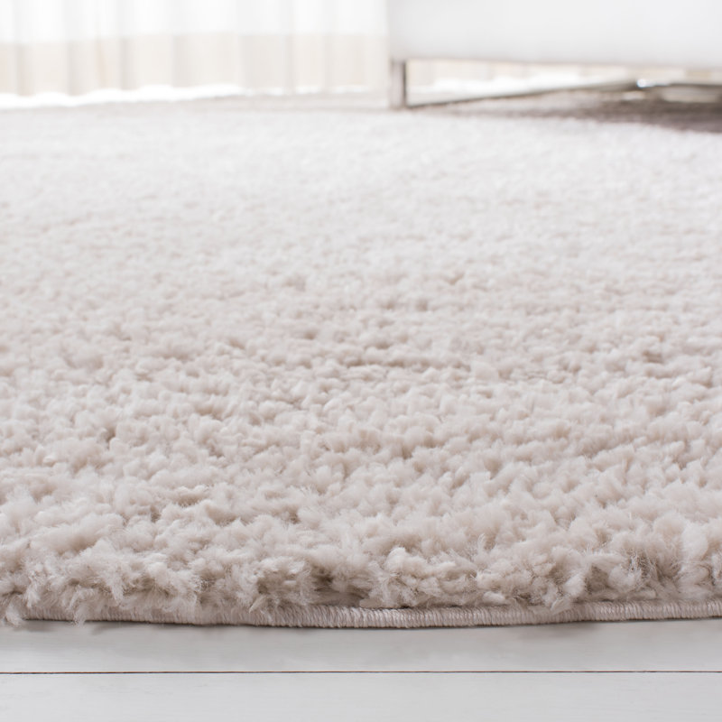 Peake Solid Colour Area Rug, Rectangle 69 x 122 cm, Beige