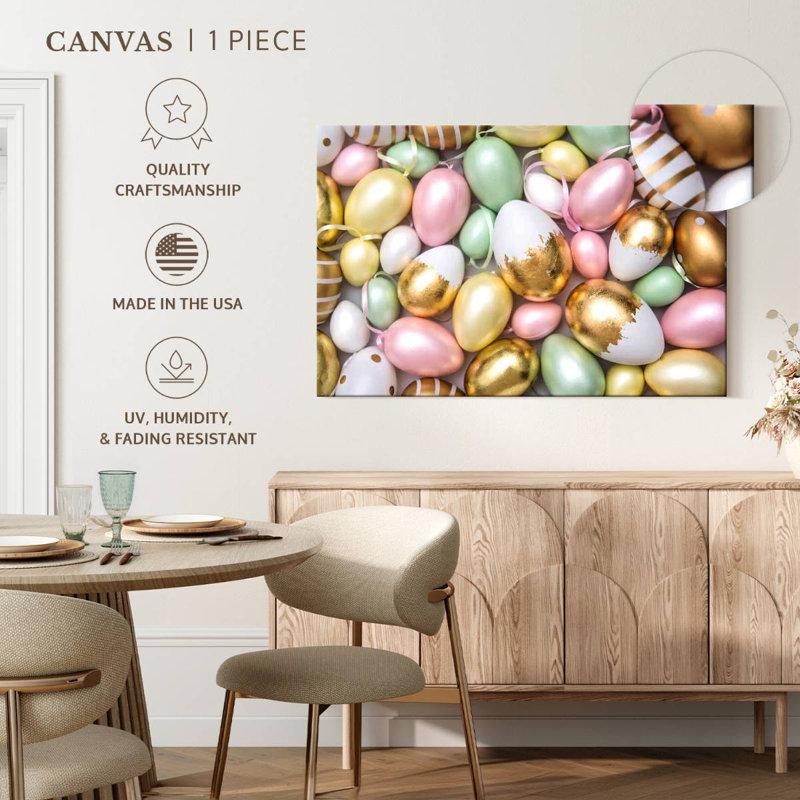 Lelend Metallic Painted Easter Eggs