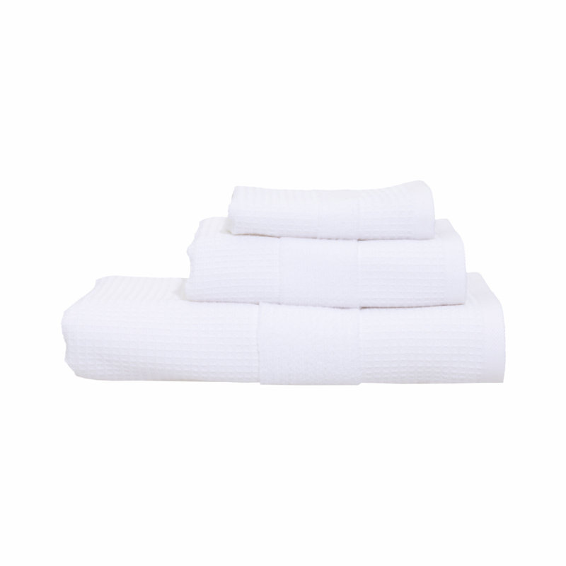 Adayshia Midweight Waffle Washcloth, White
