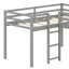 Space-Saving Designed L-Shaped Loft Bed With Ladder And Slide-795117452