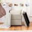 Rangement pour repose-pieds carré touffeté de 18 po de large Sierra-952059142