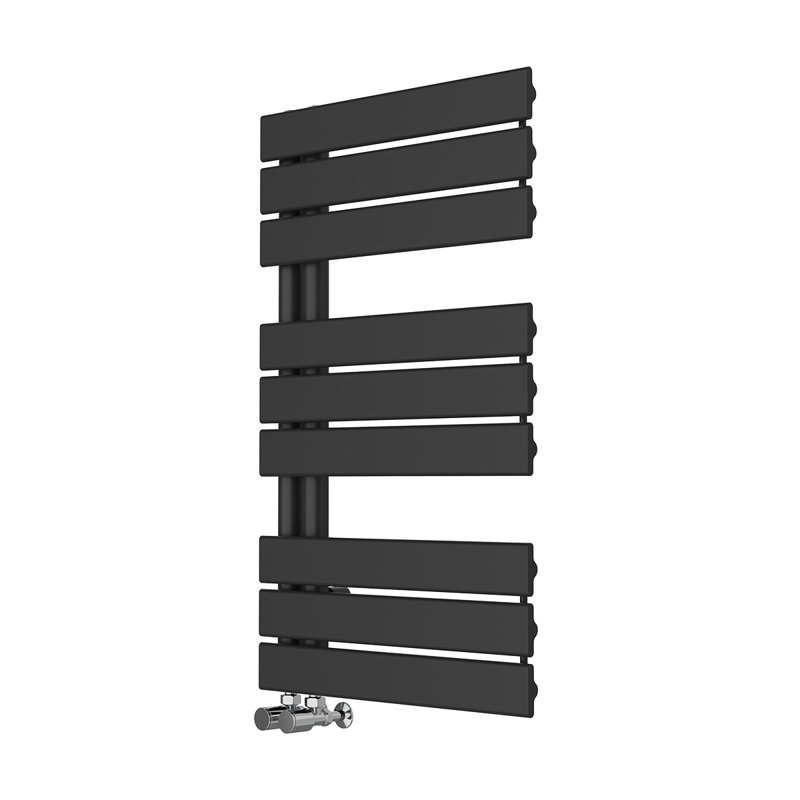 Artavius Flat Panel Towel Rail Heated Towel Rails, Black