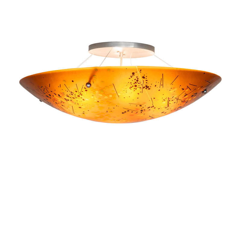 Plafonnier encastré 30 "de largeur Metro Fusion Biscotti