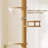 Floor To Ceiling Cat Tree Cat Tower With Scratching Post, Adjustable Height(98-110 Inch) And Hammock