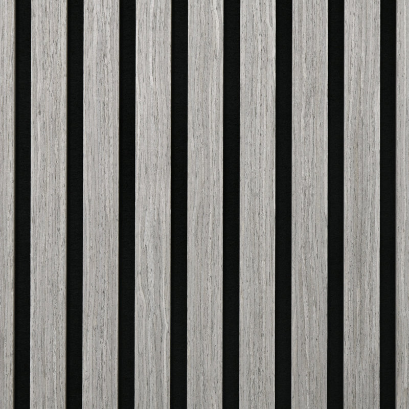 Les panneaux muraux 3D en faux bois, gris - 24 po x insonorisant ajoutent de l'élégance à vos panneaux intérieurs pour une belle salle de bain