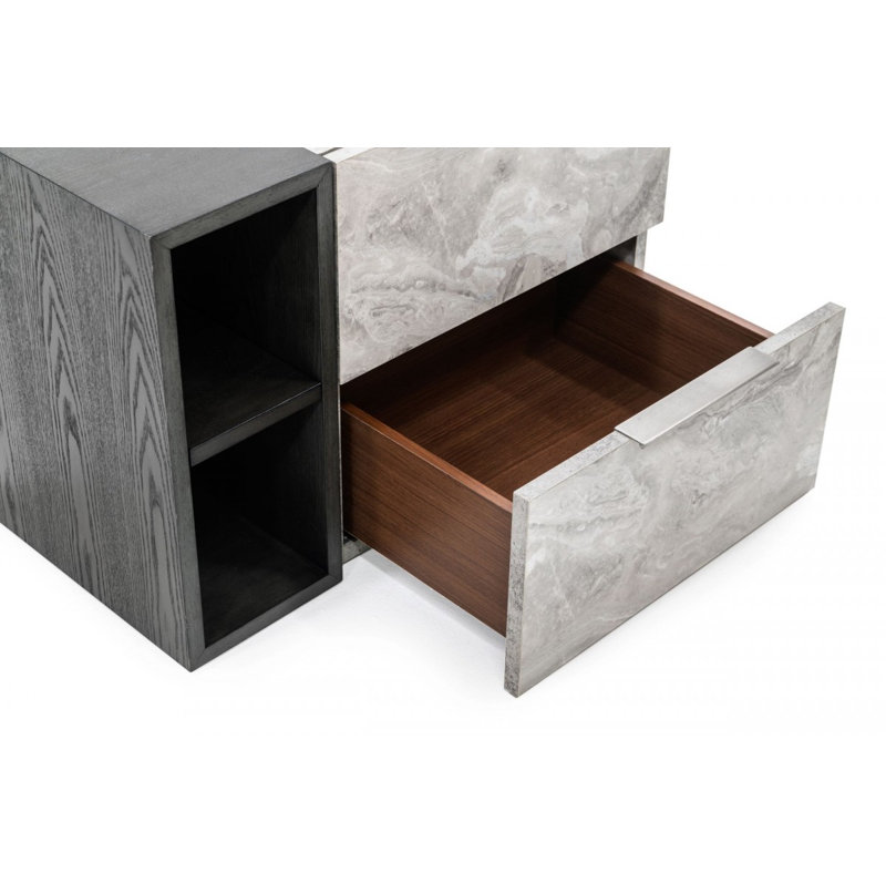 Table de chevet 2 tiroirs Contempo