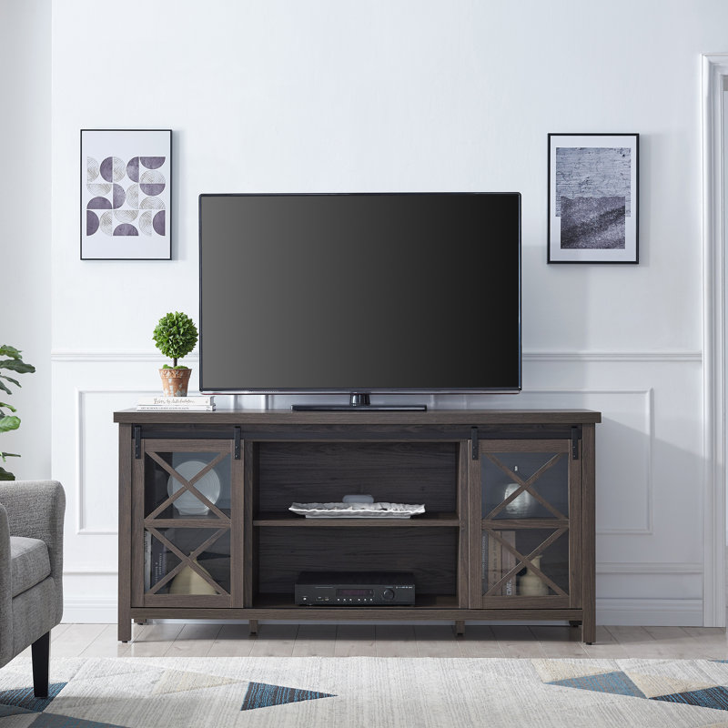 Darren TV Stand for TVs up to 75", Alder Brown