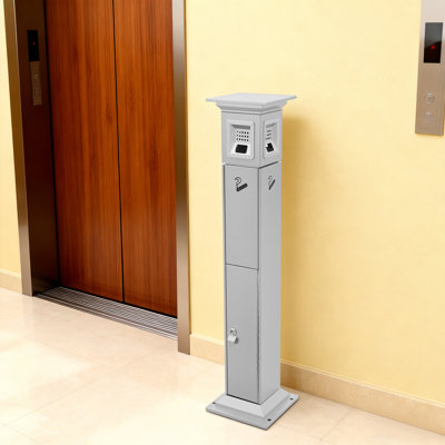 Commercial Cigarette Butt Receptacle For Hotel Lobby, Outdoor Ground Mounted Cigarette Butt Receptacle