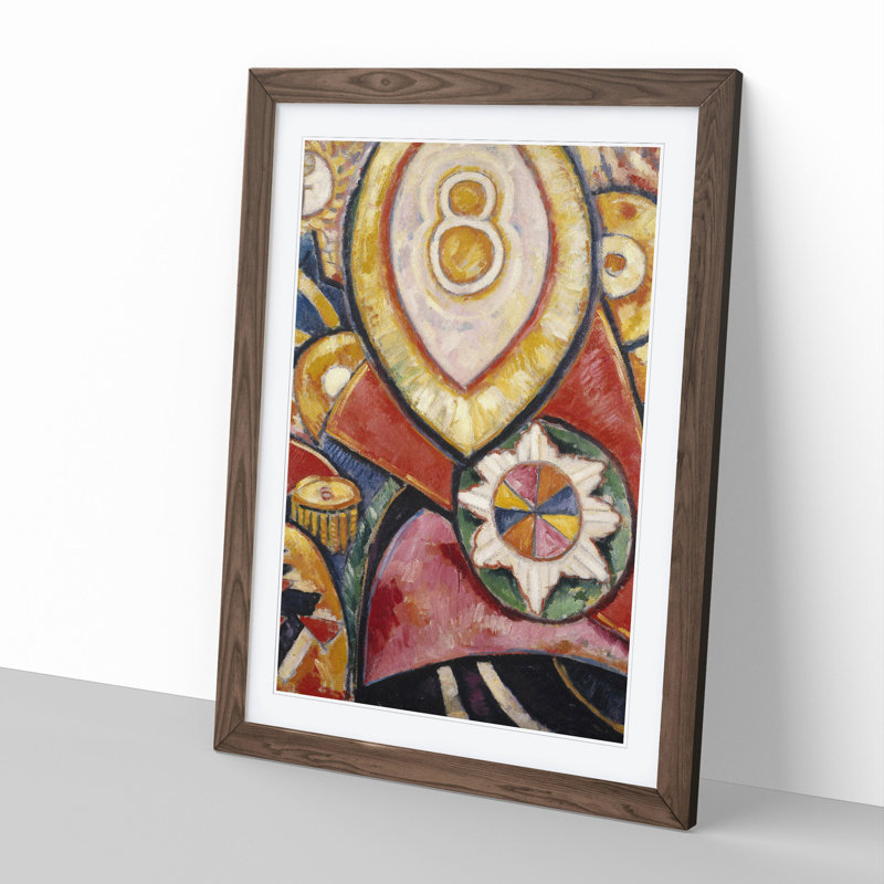 Painting No.48 by Marsden Hartley - Framed Print, 36cm H x 27cm W x 2cm D, Walnut Framed