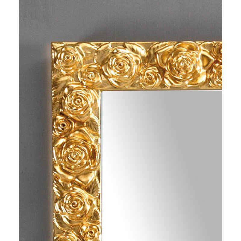 Vegamwala Solid Wood Flat Wall Mirror