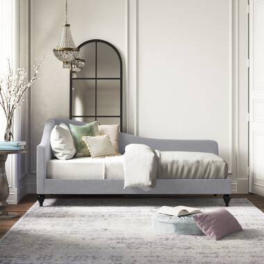 Chapalet Twin Daybed Canora Grey Color: Navy Blue Velvet