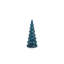 Lucian 8.25" Blue LED Glass Holiday Tabletop Trees, Set of 4