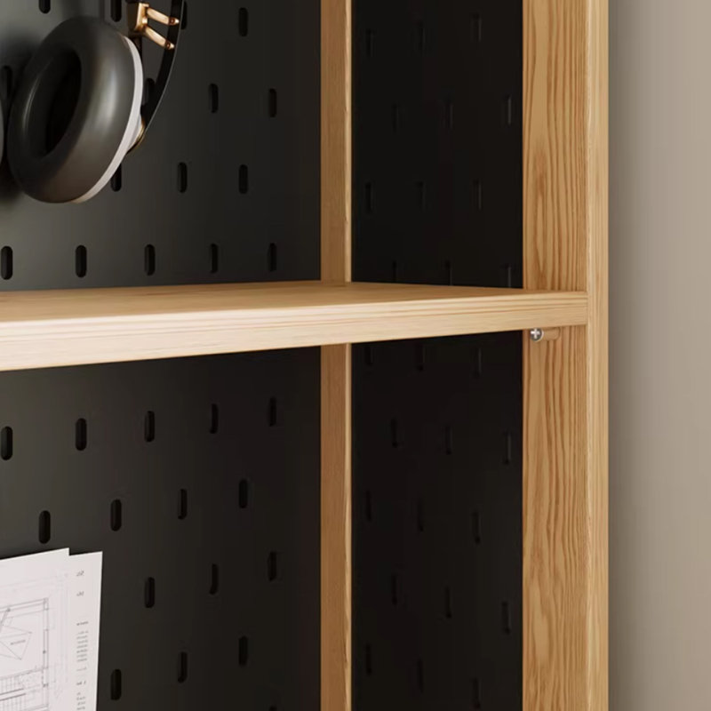 Bureau en bois massif en L Burlywood, H 61,81 po x l 62,99 po x P 47,24 po, Left Hand Return