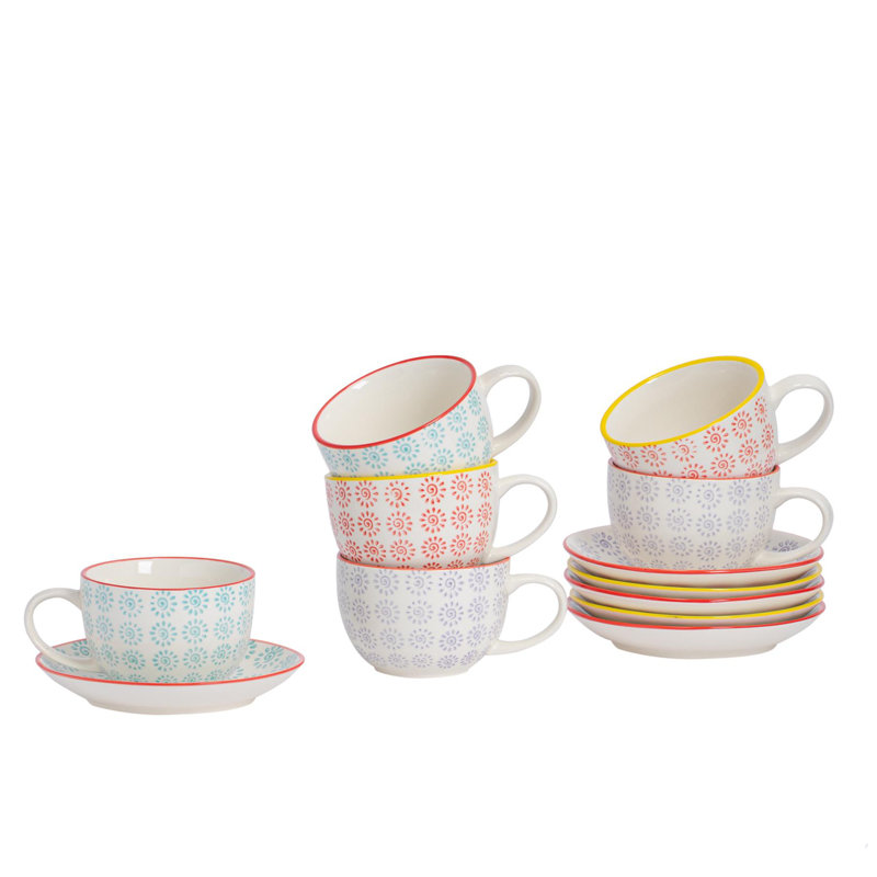 Porcelain Teacup and Saucer