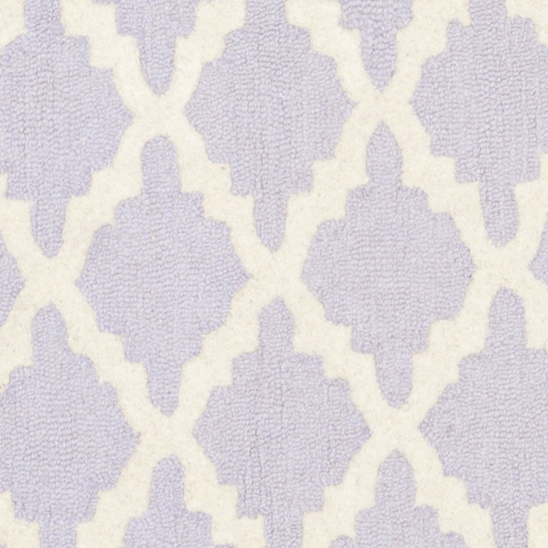 Cannen Hand Tufted Wool Geometric Rug, Square 6'