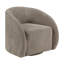 Fauteuil pivotant rembourré Nickelson avec coussins souples-1718914728
