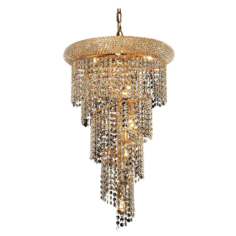 Sterns 8 - Light Statement Empire Chandelier with Crystal Accents (Crystal Missing) 