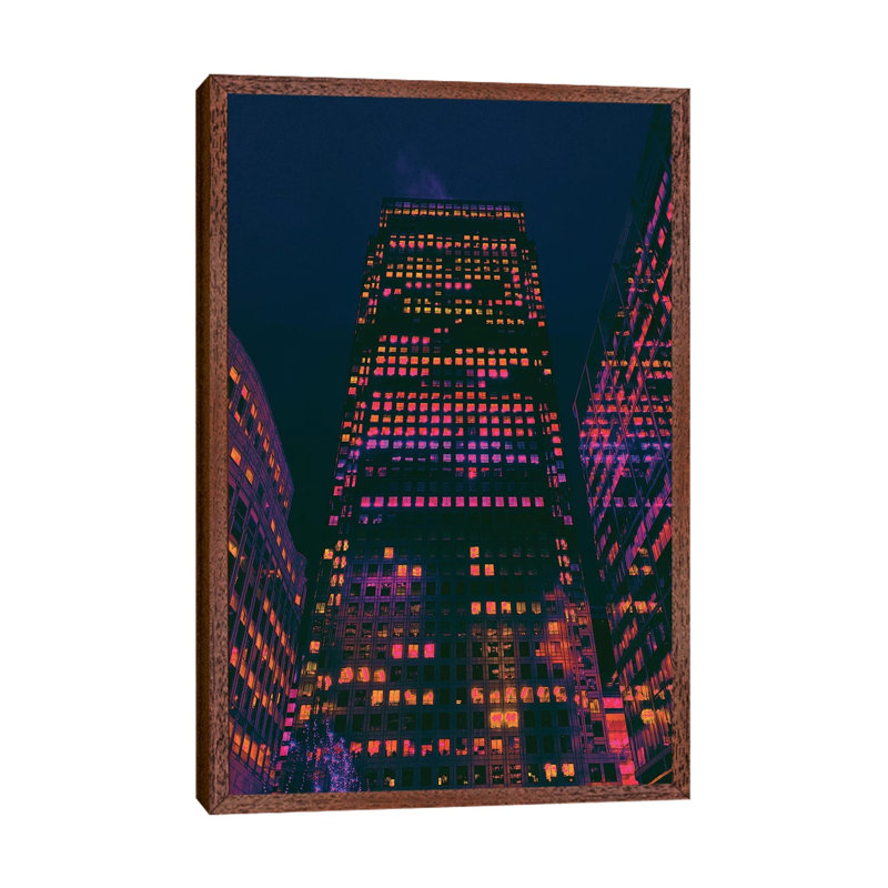 City Lover by Nathan Head - Print on Canvas, 66.04cm H x 45.72cm W x 3.81cm D, Classic Brown Wood Framed