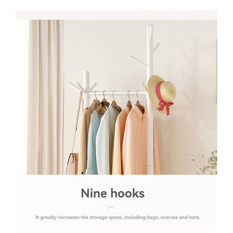 Porte-chapeaux en bois massif Aesthetic