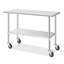 Niajah 122 cm W Steel Top Console Table