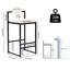 Tabouret de bar en faux cuir l 16,53 po x P 15,35 po x H 31,69 po Axton