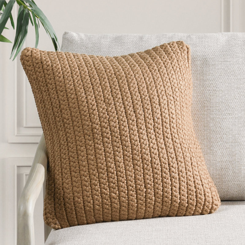 Coussin d'extérieur Prism Performance, H 22 po x l 22 po, Carrée, Jaune ambré