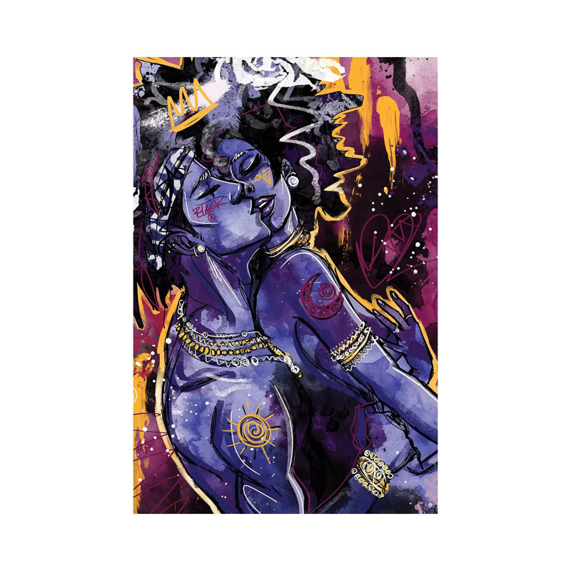«Black Love» par Justin Copeland, reproduction, Toile tendue, H 40 po x l 26 po x P 1,5 po