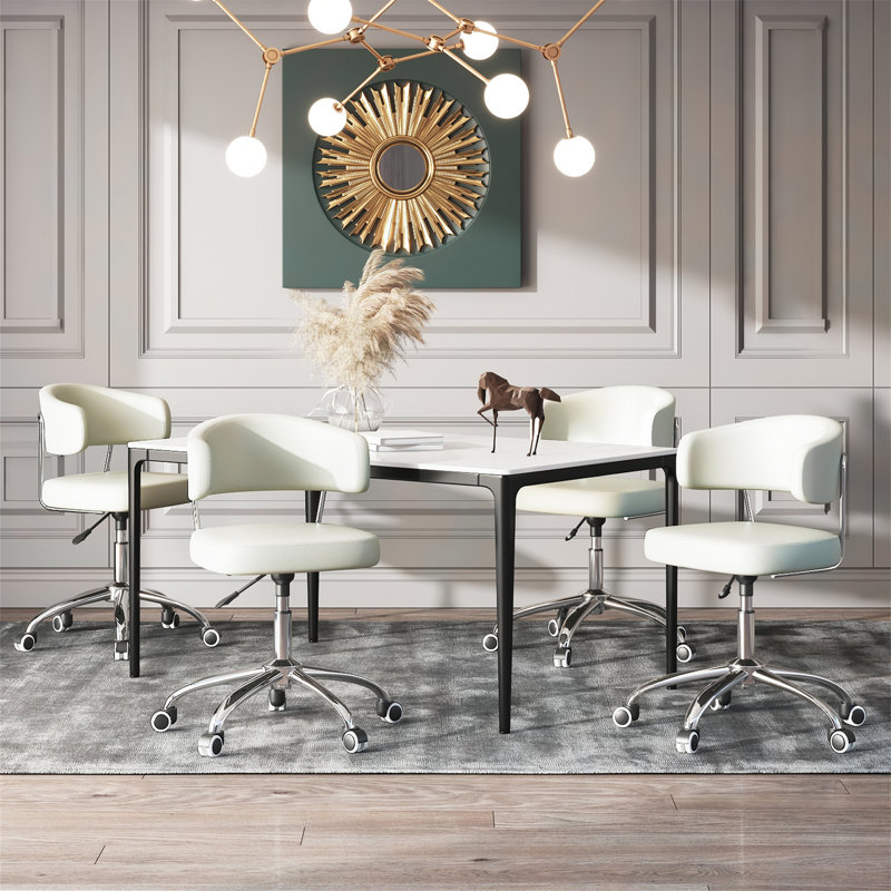 Avnee Office Chair, White