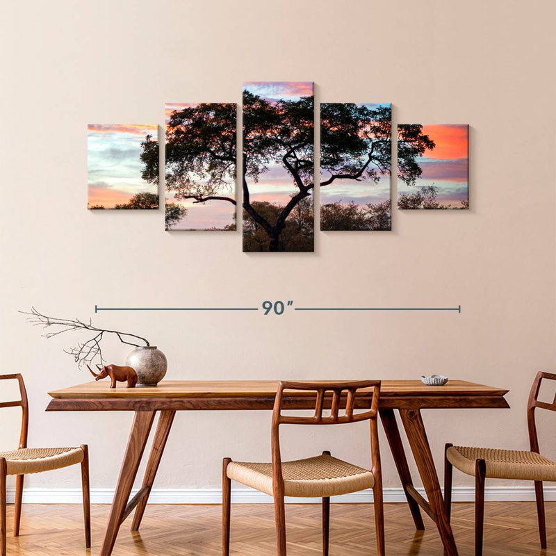Coucher de soleil africain Alvord, H 42 po x l 92 po