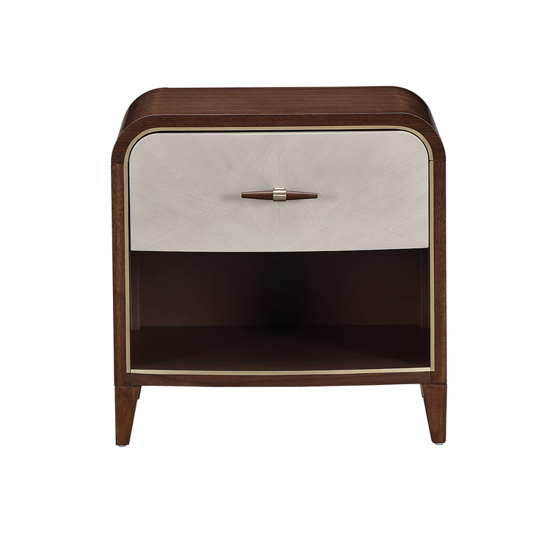 Houston Small Nightstand - Walnut