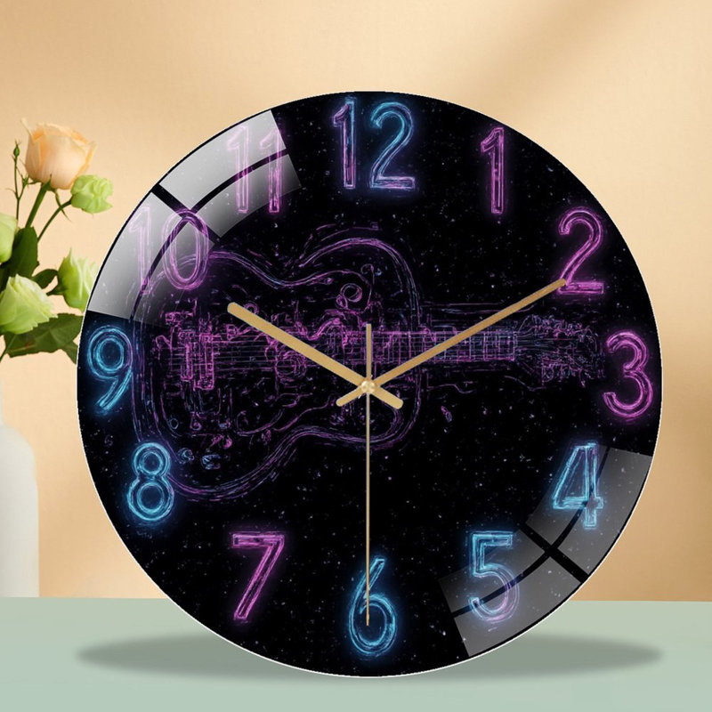 Horloge murale néon