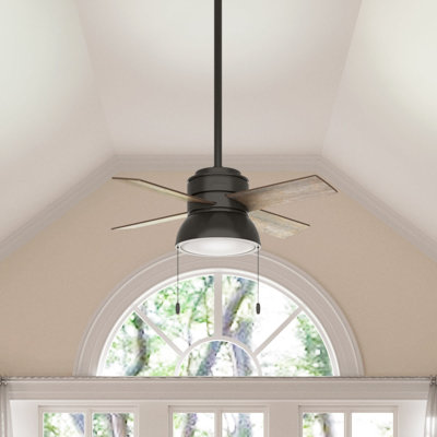 Ventilateur de plafond standard 36 po à 4 pales 36 po avec chaîne de traction et ensemble d'éclairage inclus