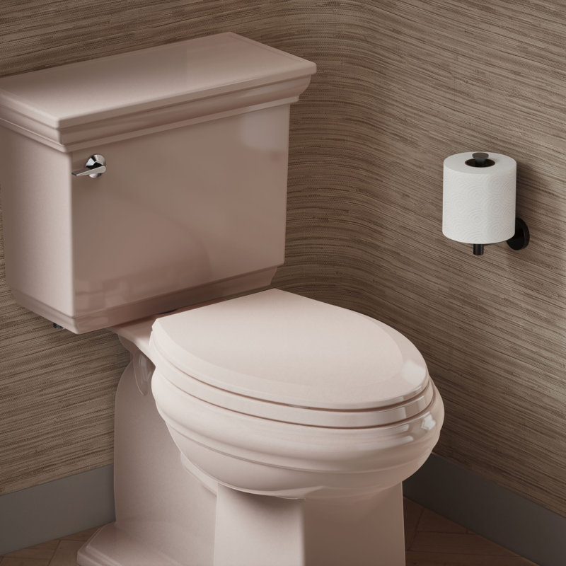 Lustra with Quick-Release Hinges Toilet Seat, Wild Rose, Elongated