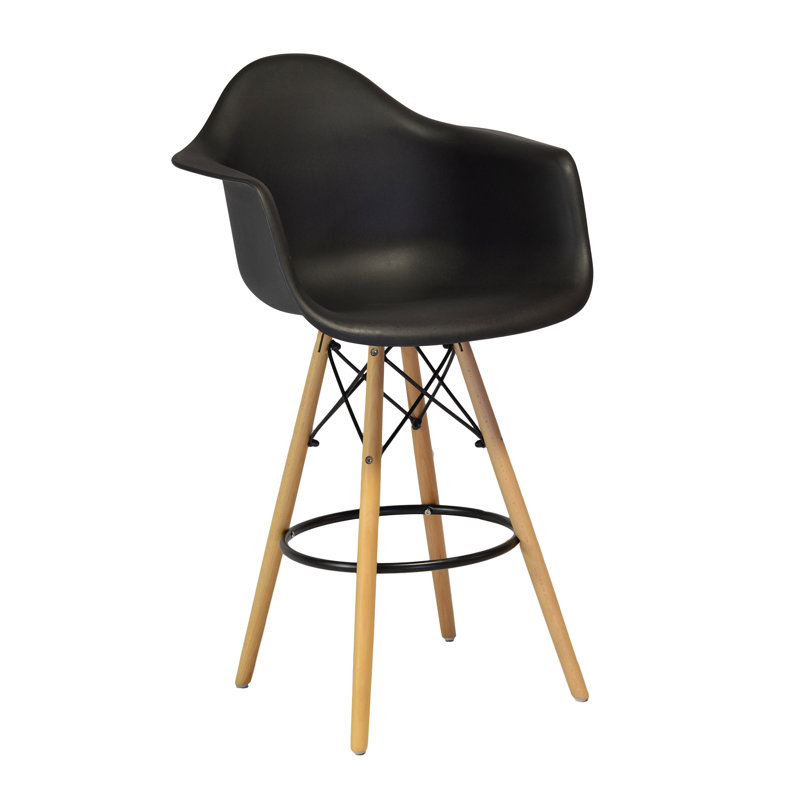 McInnes Marren Counter Stool, Counter Stool (26" Seat Height), Black
