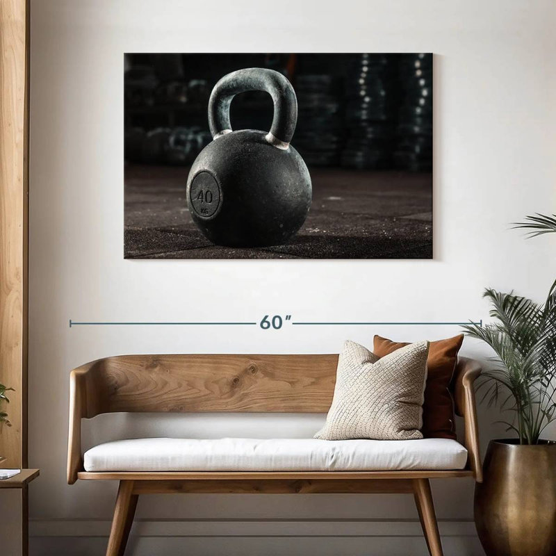 Sireci Heavy Gym Kettlebell, 30" H x 45" W