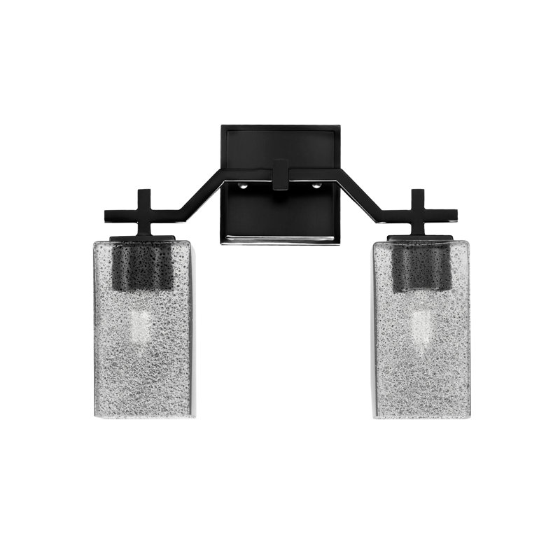Barre d'éclairage de salle de bain 2 lumières Corbin, Laiton