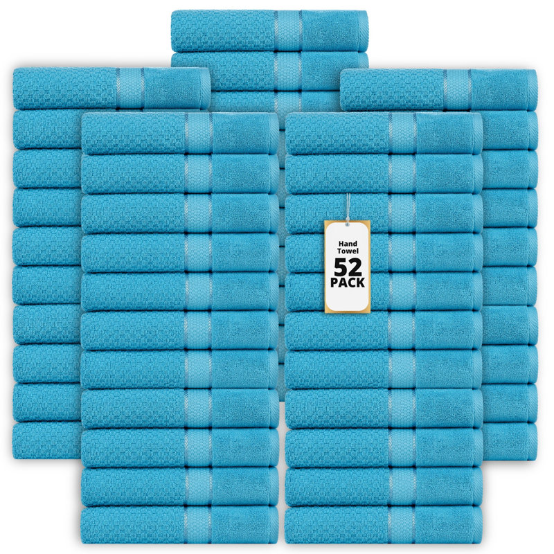 Collection de serviettes texturées 100% coton Mulaayam, Bleu ciel