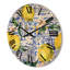 Horloge murale en bois à motif géométrique I-63902484