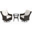 Chaise berçante d'extérieur en osier-108643250